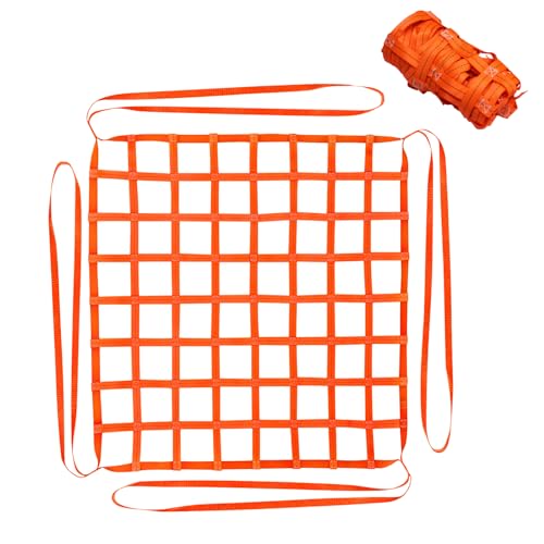 Cargo Lifting Net 3.28' x 3.28' Cargo Net, Square Hole Lifting Net Straps for Hoist, Weight Capacity 661 lbs, for Construction Rigging, Towing, Hoisting Gear Loading and Unloading Cargo