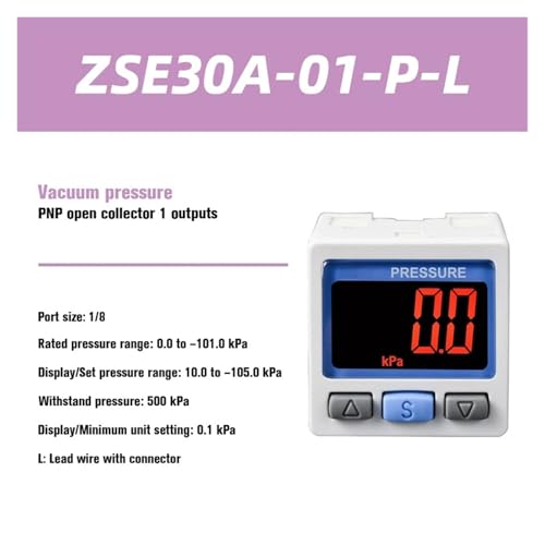 Pressostat numerique ISE30A-01-NL pour controle de pression composee a vide