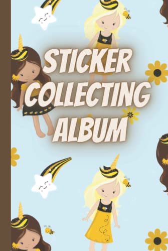 Sticker collecting album (Cute unicorn bee): Hardcover sticker album for collecting stickers|sticker books for adults blank|kids sticker activity ... books reusable|kids sticker collection album image 2