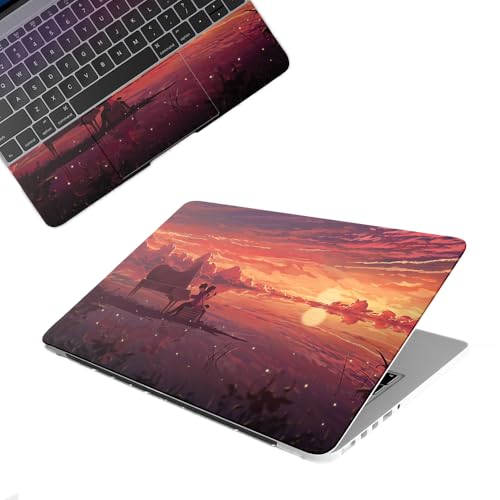Image of Galaxsia Scenery D8 Top+Wrist Pad Vinyl Laptop Skin /Sticker /Cover Upto 15.6 Inches Laptops Laminated-Removable-HD Quality Compatible for Hp-Dell-Sony-Lenovo-Asus etc.(15x10 Inches)