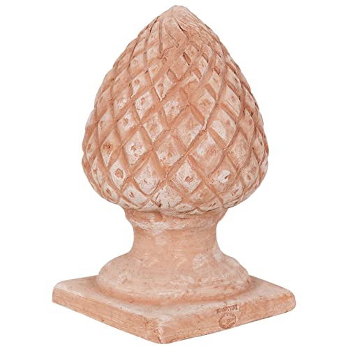 Biscottini Deko-Zapfen aus Terrakotta, 27 x 15 x 15 cm, große dekorative Zapfen für den Außenbereich, hergestellt in Italien, Dekoration für Haus und Garten Biscottini Deko-Zapfen aus Terrakotta, 27 x 15 x 15 cm, große dekorative Zapfen für den Außenbereich, hergestellt in Italien, Dekoration für Haus und Garten