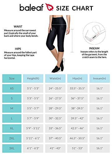 BALEAF Women's 4D Padded Bike Pants Cycling Knee Length Capris Biking Shorts Bicycle Tights Pockets Gear UPF50+ - Image 8