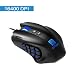 Produktbild Rytaki Gaming Maus, R6 MMO Laser Maus (19 programmierbare Tasten, 16.400 DPI, LED-Beleuchtung, MMO Laser Mouse, 12 Button an der Seite, 6 einstellbaren DPI Level, 4 Polling Raten, Schweres Gehäuse)
