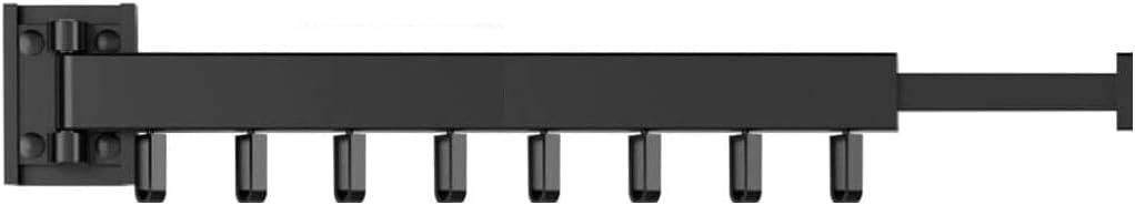 Foldable Wall Mounted Clothes Drying Rack for Balcony Laundry Room Bathroom Space Saving Laundry Airer with Collapsible Rail (Color: White Size: 1 Rod 54cm)