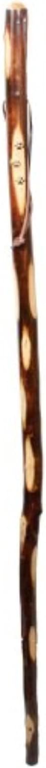 Kids’ 36-Inch Hardwood Hiking Stick with Paw Prints & Strap