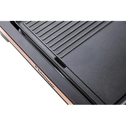 Bestron ABBQ2000CO Tischgrill, Metall, Schwarz/Kupfer – Bild 4