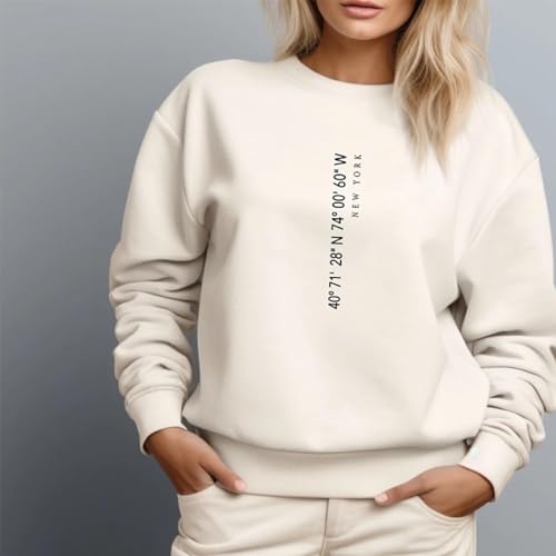 Custom GPS Coordinates Couple Hoodies, Location Embroidered Crewneck Sweatshirt, Sport Pullover Personalized Couple Meeting Place Longitude Latitude Valentine Gift3