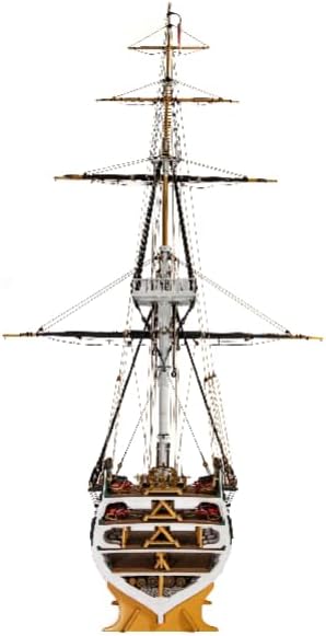 Model Shipways USS Constitution Cross-Section 1797 Wood Model - 1:76 Scale