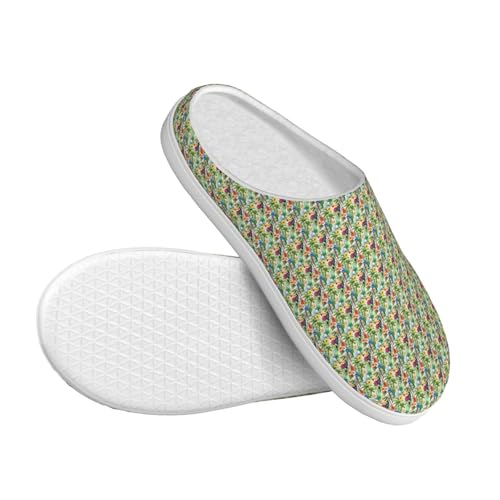 Pantoufles lavables Toucans motif palmier cadeau confort intérieur extérieur - 3
