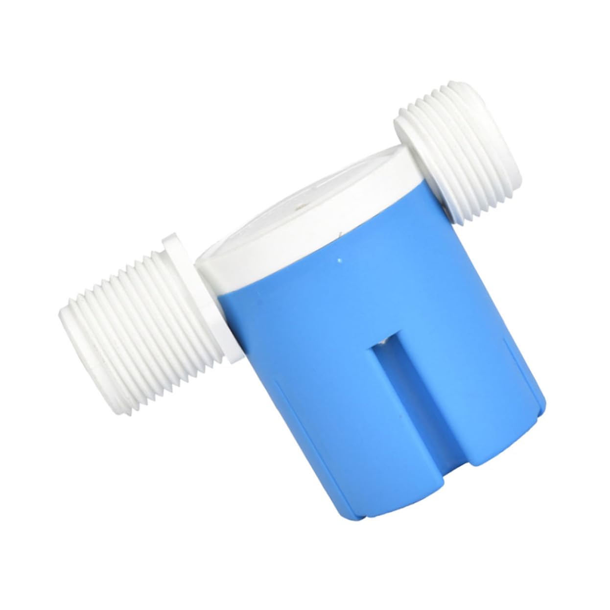 MUCKLILY 1 Float for Float Automatic Water Tank Level Controller Automatic Float Valve Practical Float Valve Non-electric Float Valve Side Inlet Float Valve Water Tank Control Valve Blue