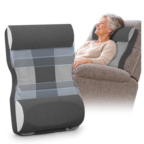 HAVARGO Lumbar Support for Recliner, Adjustable Headrest and Lumbar Pillow