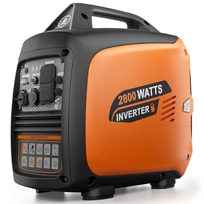 2800W Portable Inverter Generator, Quiet Gas Generator for Camping, RVs, Home Backup and Outdoor Activities, EPA Compliant