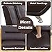 SIENWIEY Leather Couch Set for Living Room，Faux Leather Sofa Set 3 Piece with 3 Seater Sofa，2 Seater Loveseat，Armchair for Living Room/House/Bedroom/Office/Apartment，Brown