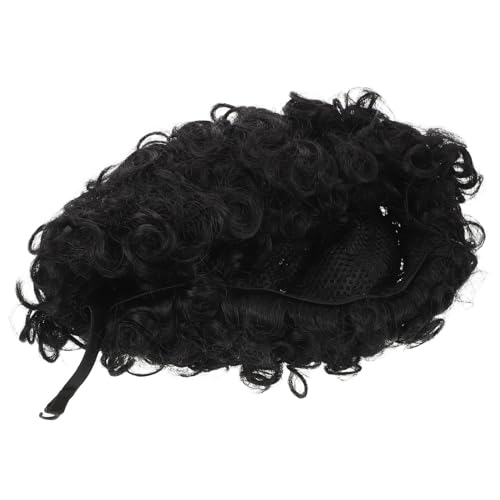 Perruque courte bouclée afro en cheveux synthétiques volumineux SEWACC