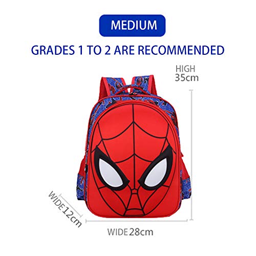 Rafaelle Toddler School Backpack 3D Comic Elementary Student Schoolbag Waterproof Lightweight Kids Bookbags For Boys Girls (Blue, M) #TOP1