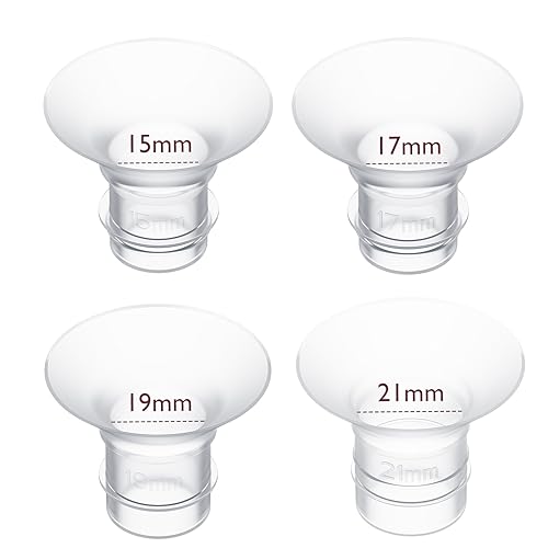 Image of Momcozy 15/17/19/21mm 4Count Flange Insert Compatible with 24mm Flange/Shield of Most Pumps