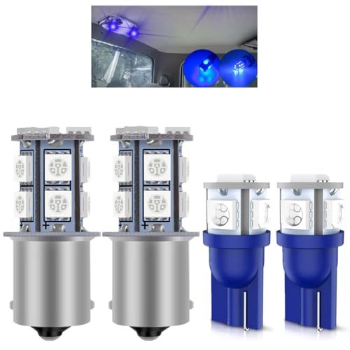 Kit de 4 lámparas LED para interior azul para Ford F-150 y F-250