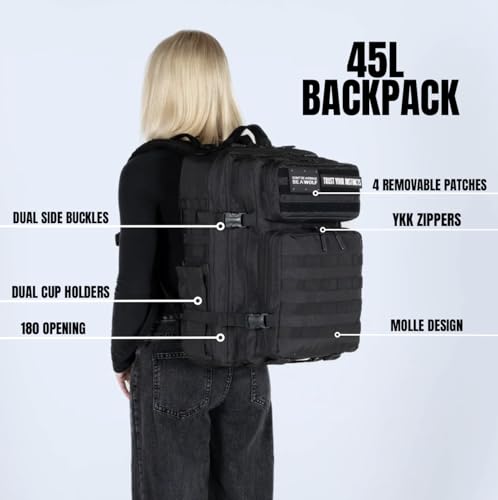 WOLFpak 45L Backpack (Leopard) Camping, Hiking, Gym Backpack3