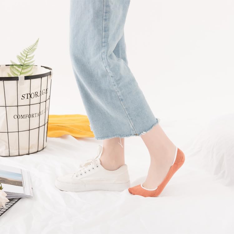 10 pairs of No Show Socks Womens - Non Slip Low Cut Ankle - Invisible Liner Socks for Casual & Formal Wear - Soft & Stretchable，Light Pink2