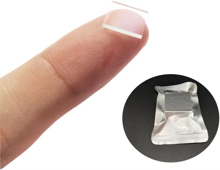 ITO Coated Conductive Glass Substrate Slides superconducting Low Resistance < 10Ω /Square (10mm×10mm, 80 Pcs)