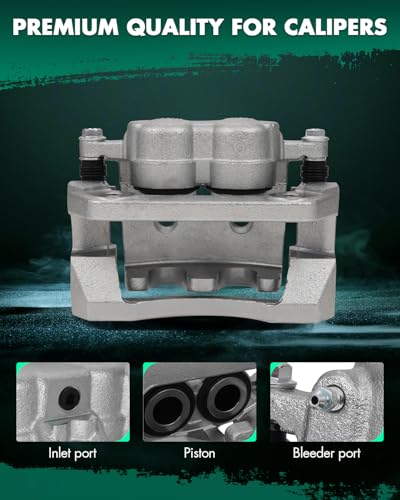 Image of SCITOO Rear Left Brake Caliper With Bracket 18B5077 Compatible For Ford For F-250 Super Duty 2008-2012 For Ford For F-350 Super Duty 2008-2012