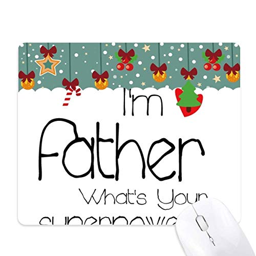 Tapis de souris pour bureau à la maison cadeau de Noël papa