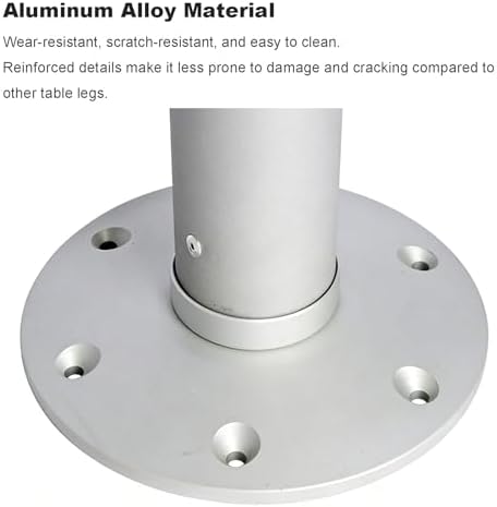 Adjustable Aluminum Boat Table Pedestal - Detachable RV Table Leg for Yacht, Motorhome, Camper, and Caravan - Lightweight & Durable Marine Furniture