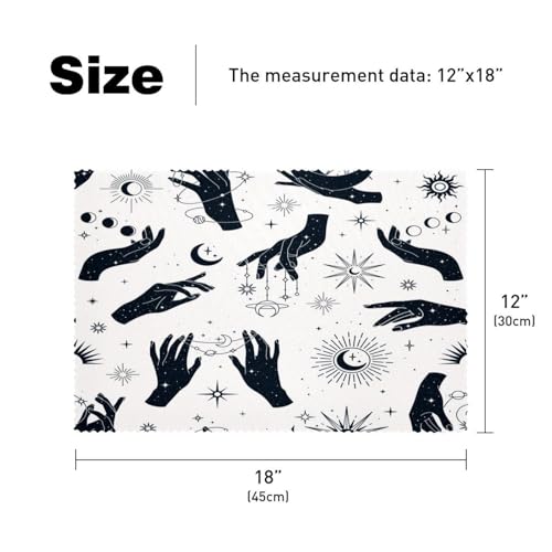 Sets de table imprimé constellations pour décoration de repas thématique - 6