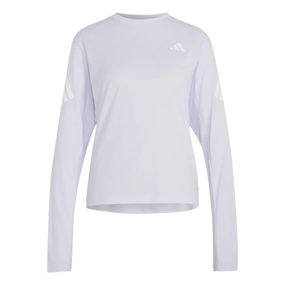 adidas Kobiety Adi365 Running Climacool Iconic Long Sleeve Shirt, Frozen Purple/white, XXL