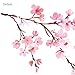 DECOWALL DS6-2003 Watercolor Cherry Blossoms Kids Wall Stickers Wall Decals Peel and Stick Removable Wall Stickers for Kids Nursery Bedroom Living Room décor