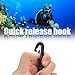 BEAHING Dive Rattle Stick Aluminium Alloy Diving Shaker Non-Slip Diving Gear with Inner Ball Fast Release Portable Corrosion Resistant Diving Accessories
