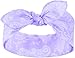 Produktbild Küstenluder Damen Haarband Taryn Paisley Bandana Flieder 53cm x 53cm