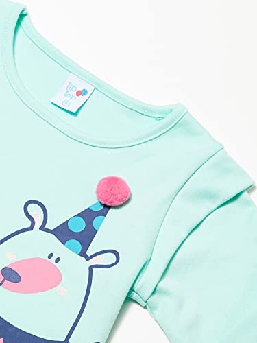 Blusa Manga Longa, Tip Top, Meninas, Verde Agua, 8