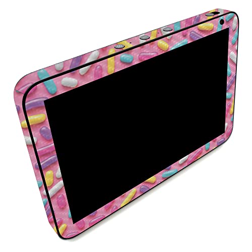 Image of MightySkins Carbon Fiber Skin Compatible with Amazon Echo Show 8 (Gen 2) - Sprinkles | Protective, Durable Textured Carbon Fiber Finish | Easy to Apply | Made in The USA