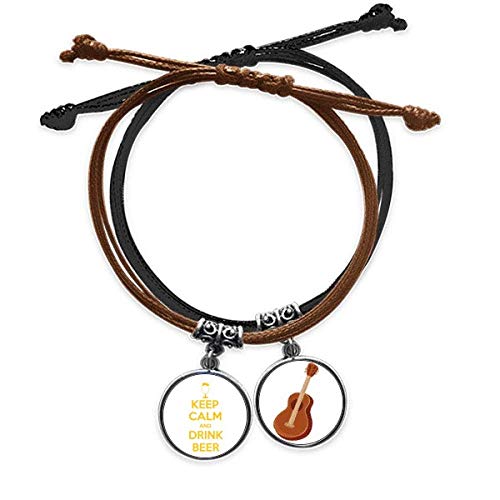 Pulsera de cerveza de cuero DIYthinker como regalo original para músicos y cerveceros