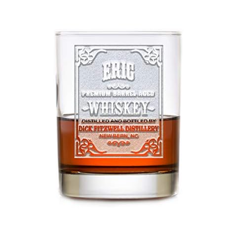 Custom Whiskey Label Glasses, Engraved Bourbon Glasses Set Of 6 Cover