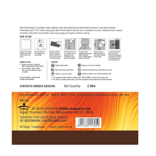 Image of Fevicol HeatX, The expert in laminate pasting. Bonds in 10 min. 5L