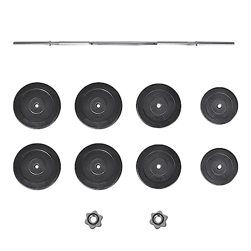 Miniatura 4 de Vidaxl Barra De Curl 60 Kg Barra De Discos Set Completo De Pesas Musculación