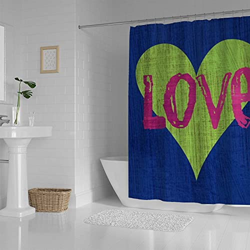 Rideau de douche polyester 168x183cm CHEHONG lavable pour baignoire - 4