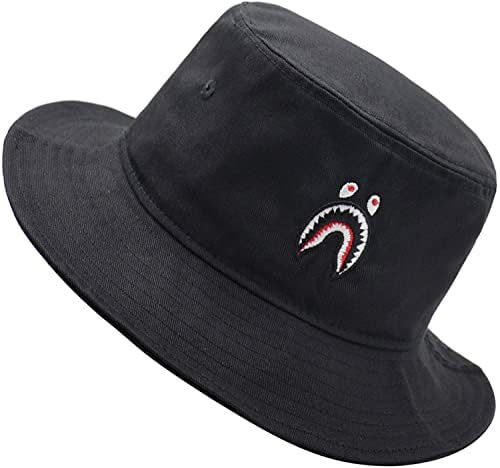 Shark Bucket Hat Summer Travel Bucket 