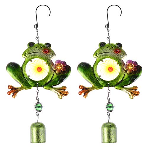 Doitool 2Pcs Wind Chime Frogs Shaped Wind Chime Figurine Wind Chimes Tunes Wind Chimes For Indoor Outdoor Home Decoration #TOP1