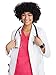 Healing Hands Lab Coat For Woman Faye White Coat with 5 Pockets, Moisture Wicking and 2-Way Stretch 5161, Large, WHITE
