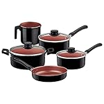 Tramontina JOGO DE PANELAS 5 PCS CARIBE PRETO - SORTIDOS DE ALUMINIO COM REV ANTIADERENTE E POLIESTER 17 41M4yLDnrML. SS150