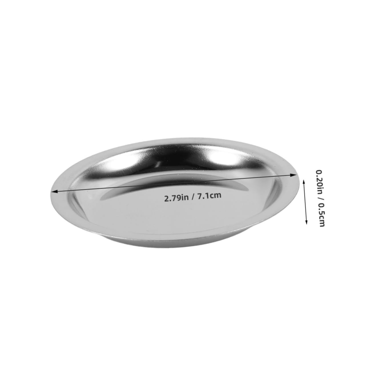 Ciieeo Tea Leak Tray Tea Bag Dish Sauce Plate Holder Tea Bag Rest Strainer Small Large Teabag Organizer Size Saucer Tea Filter Bag Round Tea Bag Coaster Silver 304 Stainless Steel