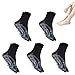 Produktbild Tourmaline Ionic Body Shaping Stretch Socks, Fußmassagesocke, unsichtbare rutschfeste Kristallseidensocken,Negative Ions Shaping Elastische Socken, Bessere Blutzirkulation -black