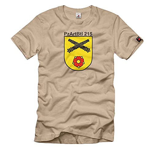 T-shirt PzArtBtl 215 sable avec emblème pour vos sorties