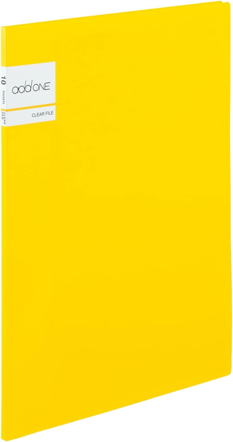 Sekisei AD-2021-30 AdOne Clear File, A4-S, 20 Pockets, Green