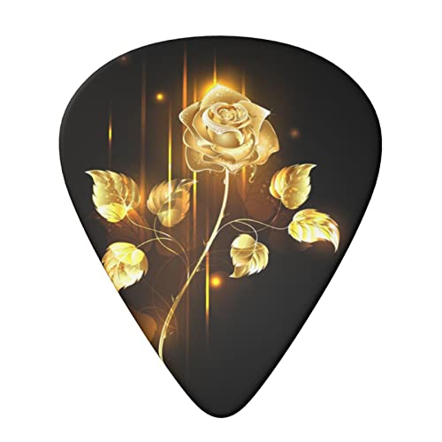 Ensemble de 6 médiators de guitare Gold Rose pour guitare acoustique, guitare électrique, basse, ukulélé – fin, moyen et… - Les Beatles, Paul McCartney, John Lennon, RIngo Starr, George Harrison Ensemble de 6 médiators de guitare Gold Rose pour guitare acoustique, guitare électrique, basse, ukulélé - fin, moyen et… – Image 4