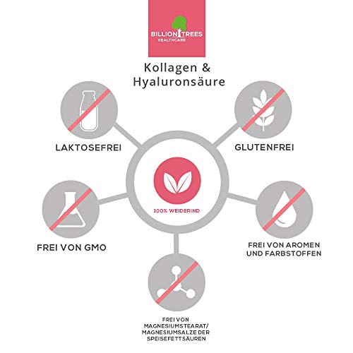 Hyaluron-Kollagen-Kapseln mit Hyaluronsäure und Collagenhydrolysat