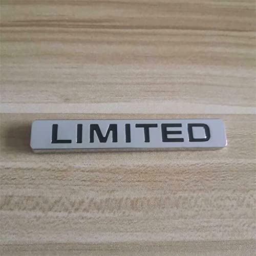 Image of 3D Metal Silver Limited Logo Car Sticker Side Fender Trunk Badge Emblem Decal (Chrome Black)
